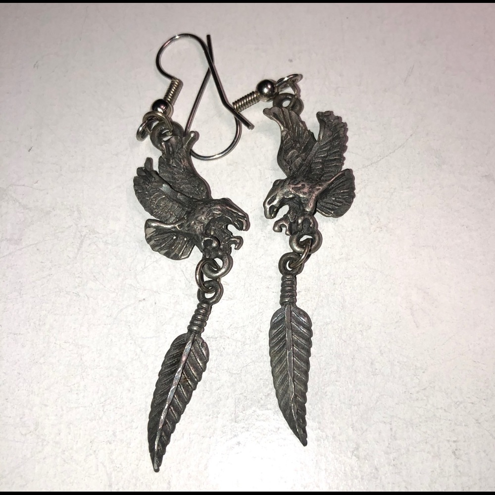 Earrings Eagle Silver